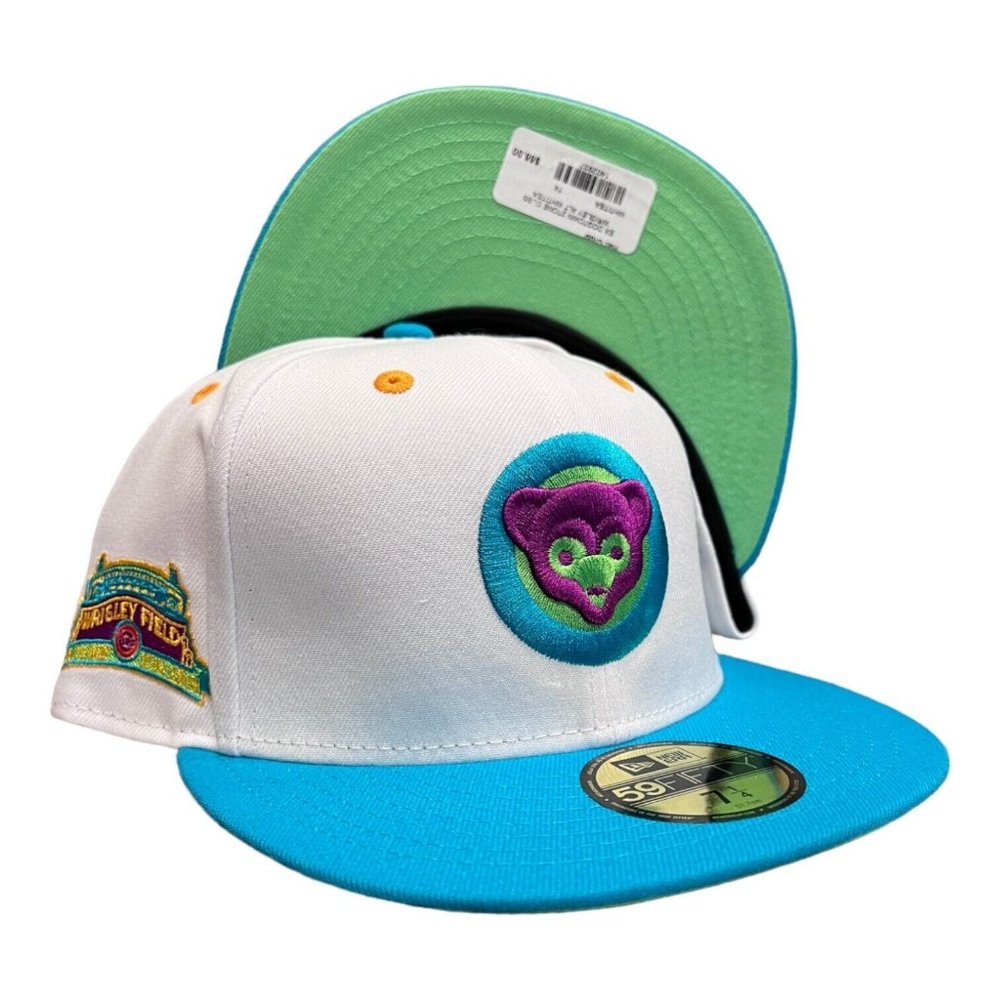 New Era Chicago Cubs 59FIFTY Hat Cap 100 Year Wrigley Field Side Patch
